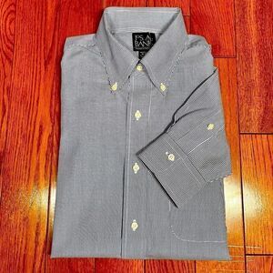 Jos A Banks LONG SLEEVE BLUE PINSTRIPE 16”x35”